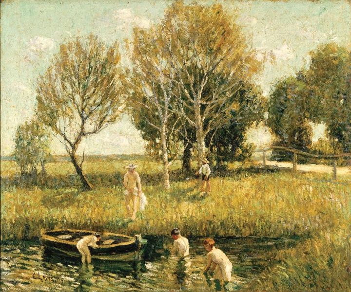 Ernest Lawson Boys Bathing